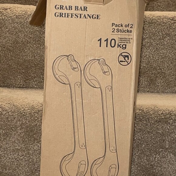 NEW TAILI Grab Bars for Bathtubs & Showers 2 Pack Suction Grab Bar Heavy Duty - Picture 3 of 5